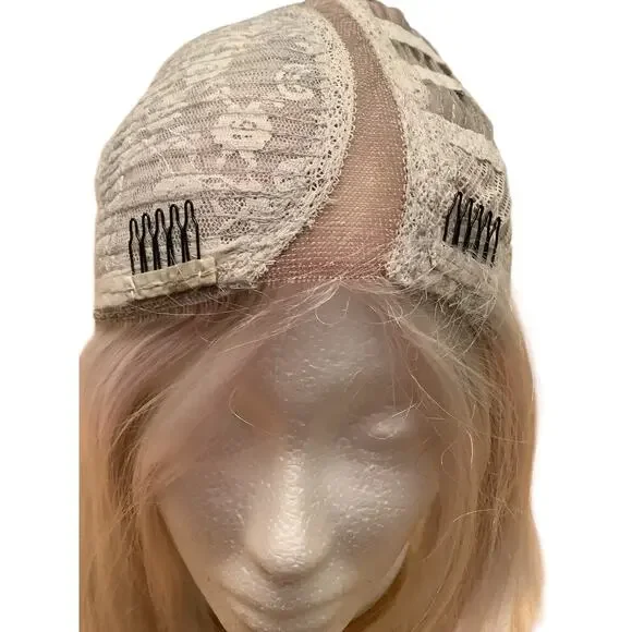 SIS HEAT RESTSTANT SYNTHETIC FIBER WHITE SHORT WIG - Picture 6 of 9